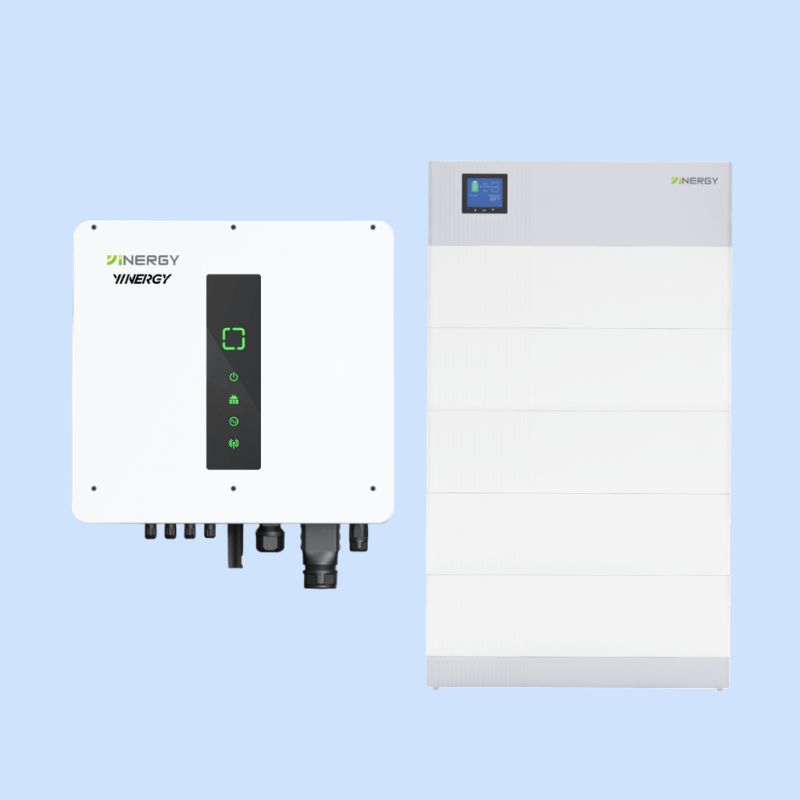 Pachet hibrid Yinergy TPh 5kW12.5kWh, HV, BMS inclus Pachet hibrid Yinergy TPh 5kW/12.5kWh, HV, BMS inclus - imagine 1