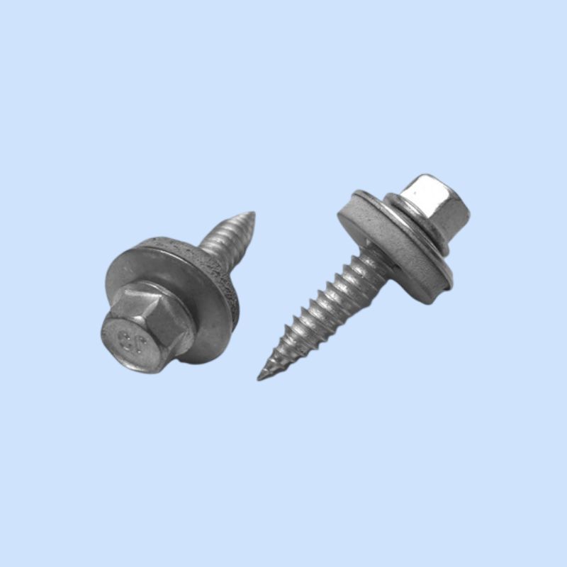 Şurub autoforant JF3-2-5,5x25 pentru tablă metalică subțire, cu șaibă EPDM Şurub autoforant JF3-2-5,5x25 pentru tablă metalică subțire, cu șaibă EPDM - imagine 1