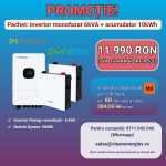 Pachet solar Y2 (Invertor hibrid Yinergy SPh 6kW / Acumulator Dyness 2x5kWh, LV, BMS integrat)