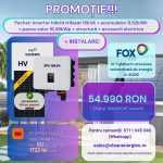 Pachet solar F12 cu instalare (Panou Astronergy 455 Wp / Invertor hibrid Fox TPh 15 kW / Acumulator Fox EP12 11,52 kWh, HV / Sistem de fixare Profiness / Materiale electrice)