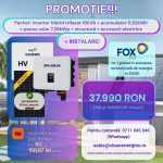 Pachet solar F16 cu instalare (Panou Astronergy 455 Wp / Invertor hibrid Fox TPh 10 kW / Acumulator Fox EP12 11,52 kWh, HV / Sistem de fixare Profiness / Materiale electrice)
