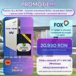 Pachet solar F3 (Panou Astronergy 455 Wp / Invertor hibrid Fox SPh 5 kW / Acumulator Fox 10 kWh, HV / Sistem de fixare Profiness / Materiale electrice)