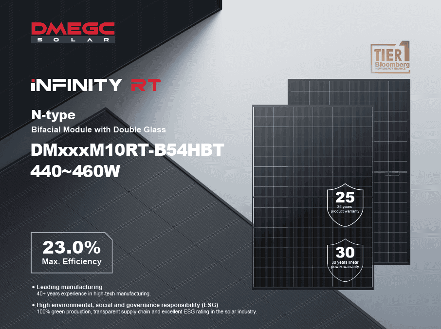 Date tehnice pentru modulul DMEGC Solar Infinity RT