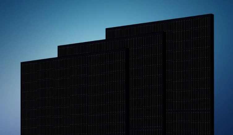 Modul fotovoltaic DMEGC Solar cu design complet negru