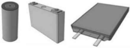 Forme de celule litiu-ion: cilindrică, prismatică și pouch